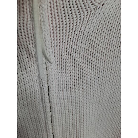 Chico's‎ Women's Cream Ramie Blend Long Sleeve Full-Zip Sweater Jacket Size 2 - Picture 3 of 8